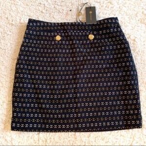 Outback Red Navy and Gold Mini Skirt